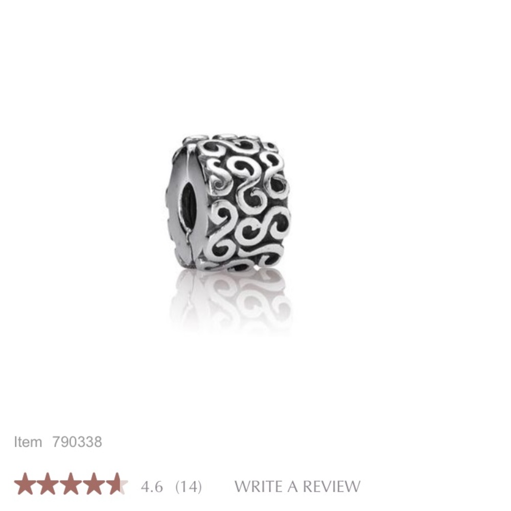 "S Clip" pandora charm
